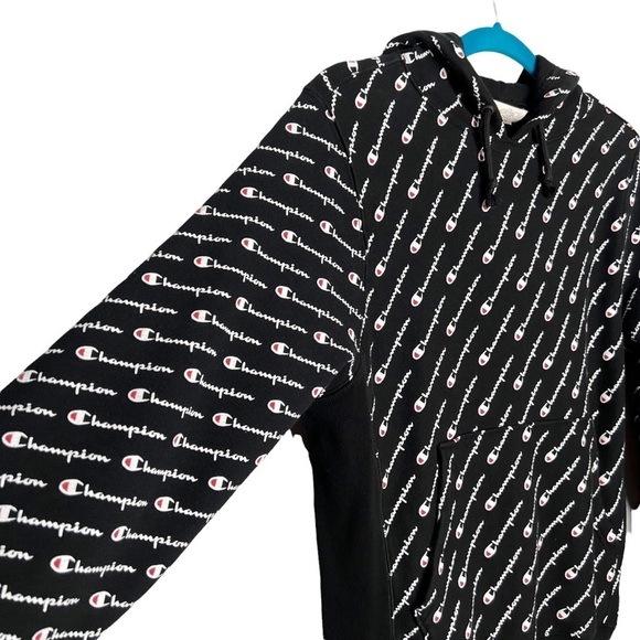 Champion Reverse Weave Diagonal All Over Print Hooded Sweatshirt - Picture 6 of 15